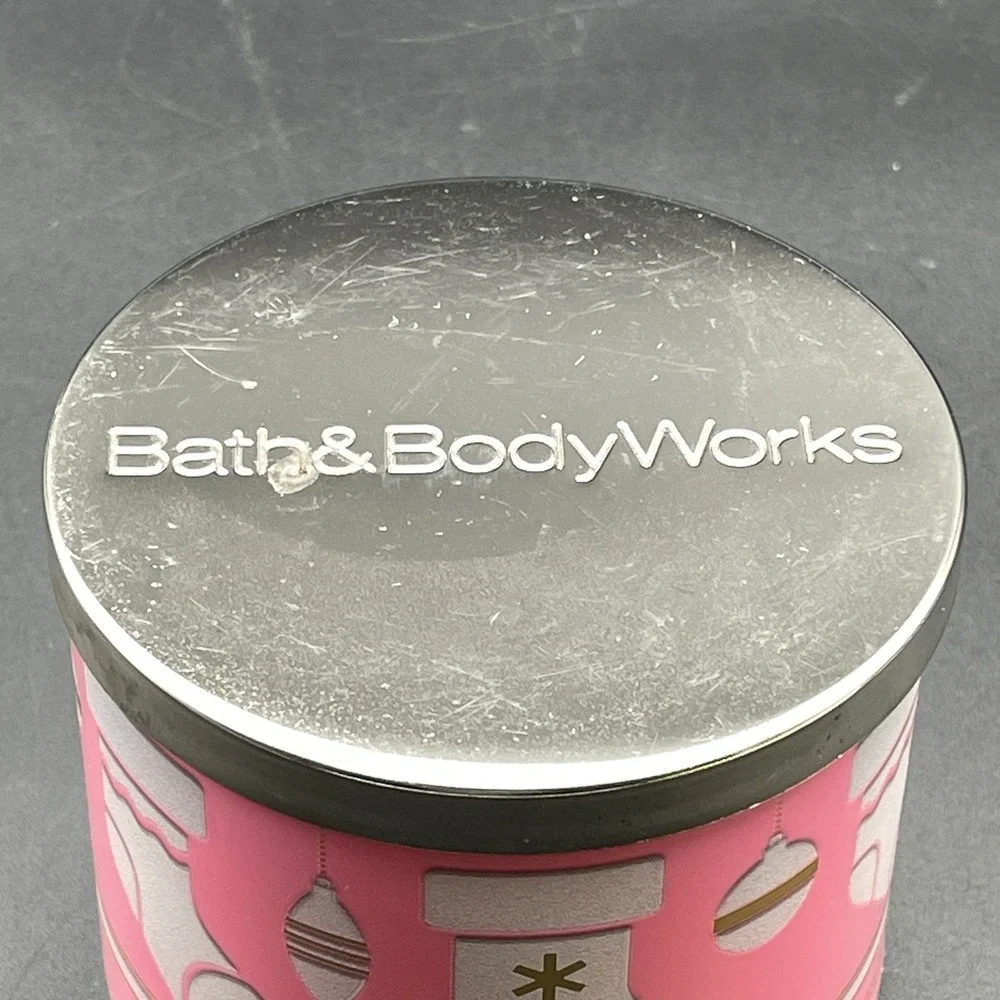 Bath‎ & Body Works Pink Fairy Gumdrop 3 Wick Candle 14.5 oz White Barn - Picture 5 of 6